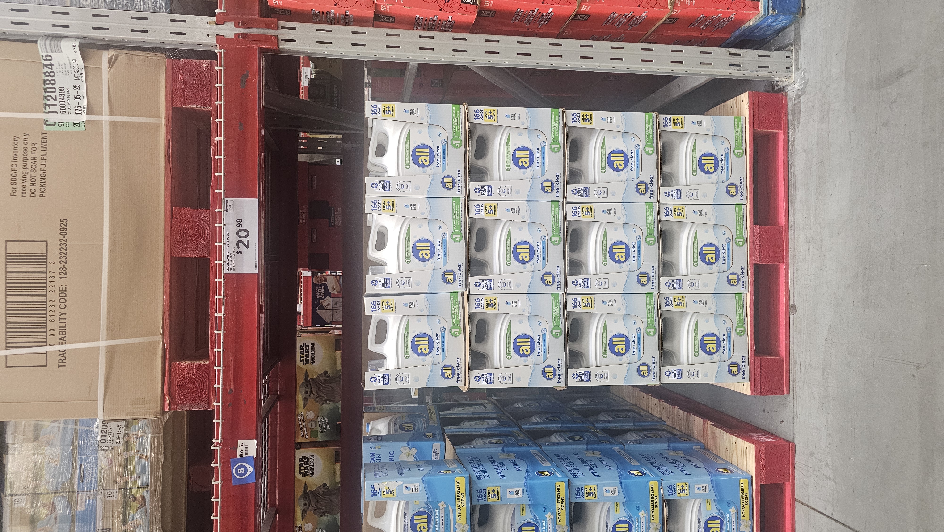 All Free Clear Liquid Detergent — 166 loads