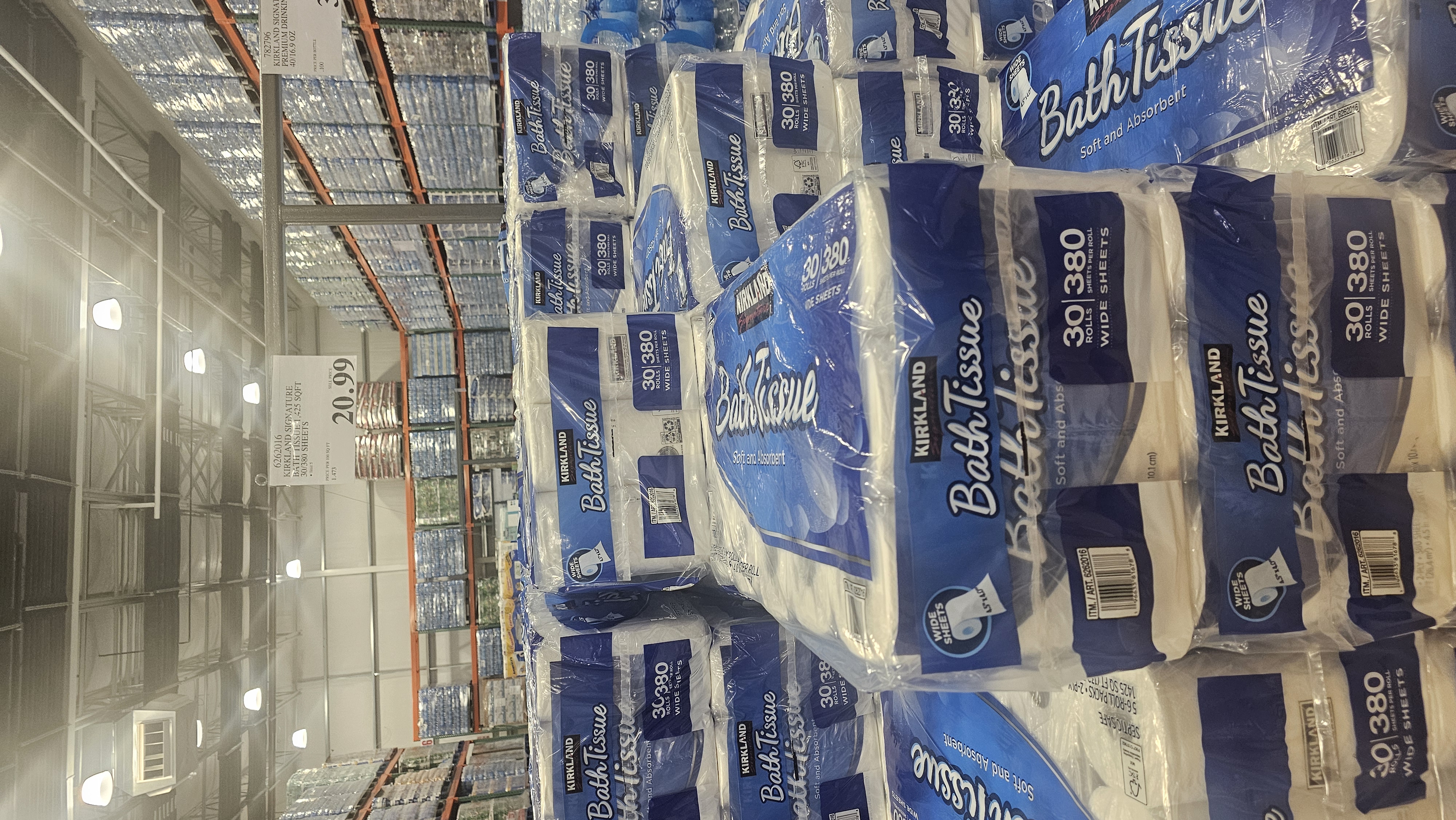 Kirkland Signature Bath Tissue (30 Rolls) — 11400 sheets