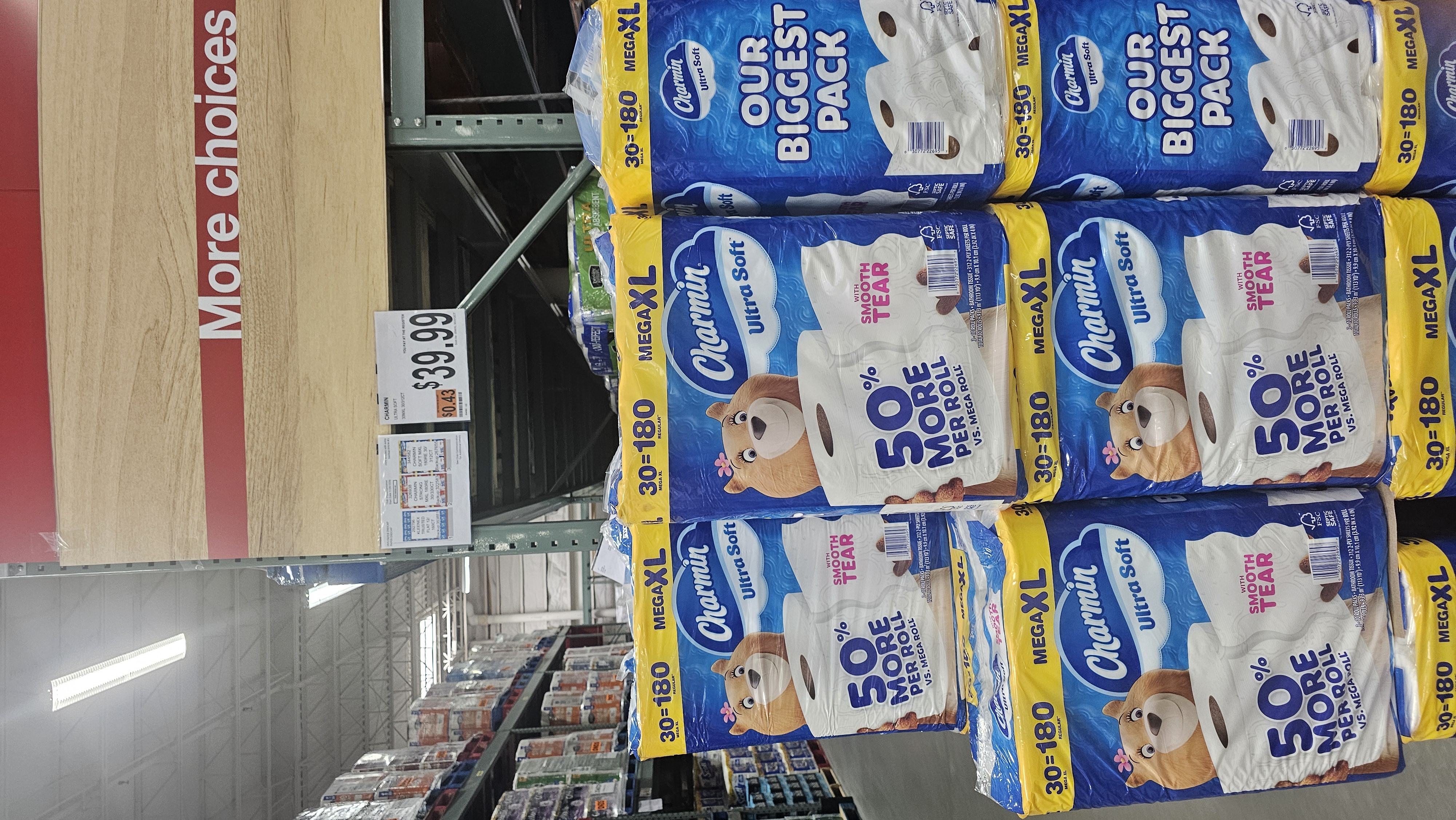 Charmin Ultra Soft Toilet Paper — 30 rolls · 3,000 sheets